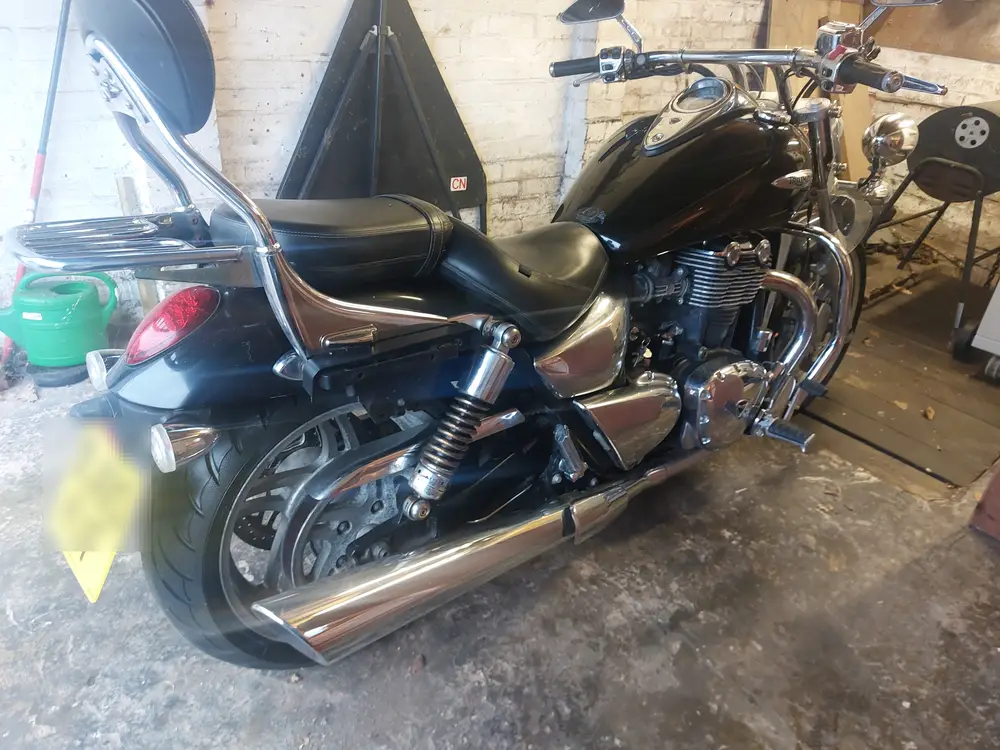 Triumph America cruiser motorbike